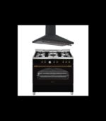 PP9503YEWSAH90PR Solthermic - Cocina de gas, 120 L, 90 cm, Negro