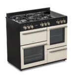 RANGE3HOR Gas + Vitrocerámica Solthermic - Cocina de gas, 119 L, 100 cm, Multicolor