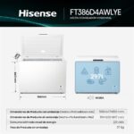 Hisense FT386D4AWLYE - Congelador horizontal, 84.7 cm, 297 L, Blanco - Imagen 3