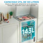Midea MDRC211FZE01 - Congelador horizontal, 85 cm, 143 L, Blanco - Imagen 4