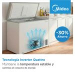 Midea MDRC211FZE01 - Congelador horizontal, 85 cm, 143 L, Blanco - Imagen 5