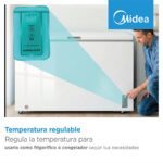Midea MDRC284FZE01 - Congelador horizontal, 85 cm, 198 L, Blanco - Imagen 8