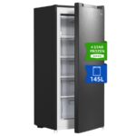 CHiQ FSD160D4E - Congelador vertical, 125.9 cm, 145 L, Metálico Cepillado Oscuro