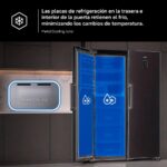 Samsung Bespoke AI RZ70H32HDFEF - Congelador vertical No Frost, 185.8 cm, 323 L, Grafito - Imagen 9