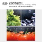 LG GSLE81PYBC - Frigorífico americano No Frost, 179 cm, 628 L, Inox antihuellas - Imagen 6