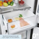 Candy City Fresco CNCQ2T518EX - Frigorífico combi No Frost, 182.5 cm, 279 L, Inox - Imagen 7