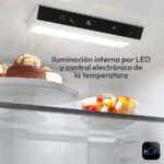 Candy City Fresco CNCQ2T518EX - Frigorífico combi No Frost, 182.5 cm, 279 L, Inox - Imagen 8