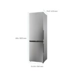 Candy City Fresco CNCQ2T518EX - Frigorífico combi No Frost, 182.5 cm, 279 L, Inox - Imagen 9
