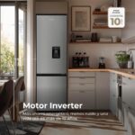 EVVO F51S Pro Aqua - Frigorífico combi No Frost, 178 cm, Inox - Imagen 3