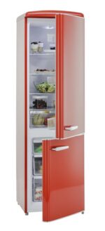 Exquisit RKGC250-70-H-160E - Frigorífico combi, 183 cm, 244 L, Rojo - Imagen 3