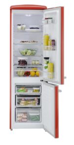 Exquisit RKGC250-70-H-160E - Frigorífico combi, 183 cm, 244 L, Rojo - Imagen 4