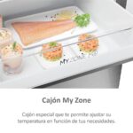 Haier Series 5 HTW5618CNMG - Frigorífico combi No Frost, 185 cm, 360 L, Plata - Imagen 9