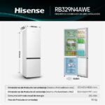 Hisense RB329N4AWE - Frigorífico combi No Frost, 179.7 cm, 255 L, Blanco - Imagen 9