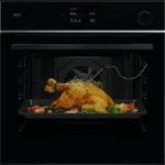Horno a vapor - AEG Serie 7000 TR7PB73FSB, display color, WiFi, sonda térmica, Integrado + Libre instalación, Pirolítico, 72 l, 59,6 cm, Negro