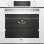 Horno - Beko BBIE18300W, Multifunción, Hidrólisis, 72 l, 59.4 cm, Tecnología Aeroperfect, Función vapor, Blanco