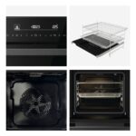 Horno - Hisense BSA66346ADBGWIFI, Multifunción, Hidrolítico, 77 l, 59.5 cm, WiFi, Doble Grill, Air Fry, Negro - Imagen 10