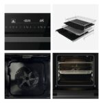 Horno - Hisense BSA66346ADBGWIFI, Multifunción, Hidrolítico, 77 l, 59.5 cm, WiFi, Doble Grill, Air Fry, Negro - Imagen 13