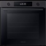 Horno - Samsung Dual Cook NV7B4430ZAB/U1, Multifunción, Pirolítico, 76l, 59.5 cm, Función WiFi con SmartThings, Negro