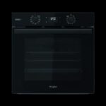 Horno - Whirlpool OMSR58RU1SB, Multifunción, Pirolítico + Hidrolítico,71 l, 59.5 cm, Guías telecópicas, Función Vapor, Smart Clean, Negro