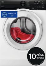 AEG LFE6G54H2B - Lavadora de carga frontal, 10.5 kg, 1400 rpm, Blanco