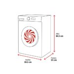 Hisense WF1I9042BTP2 - Lavadora de carga frontal, 9 kg, 1400 rpm, Inox / Gris - Imagen 2
