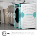 Hisense WF5I9043BWFS - Lavadora de carga frontal, 9 kg, 1400 rpm, Blanco - Imagen 7
