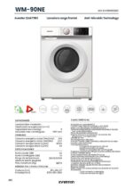 Infiniton WM-90NE - Lavadora de carga frontal, 9 kg, Blanco - Imagen 2