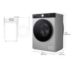 LG F2X50S8TSC - Lavadora de carga frontal, 8 kg, 1200 rpm, Inox - Imagen 16