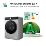 LG F2X50S8TSC - Lavadora de carga frontal, 8 kg, 1200 rpm, Inox - Imagen 7