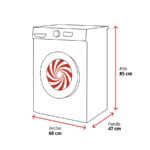 LG F4A10S8NDK - Lavadora de carga frontal, 8 kg, 1400 rpm, Grafito Silver - Imagen 2