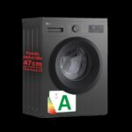 LG F4A10S8NDK - Lavadora de carga frontal, 8 kg, 1400 rpm, Grafito Silver - Imagen 3