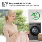 LG F4A10S8NDK - Lavadora de carga frontal, 8 kg, 1400 rpm, Grafito Silver - Imagen 4