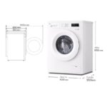 LG F4X1008NWH - Lavadora de carga frontal, 8 kg, 1400 rpm, Blanco Marfil - Imagen 5