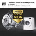 LG F4X1008NWH - Lavadora de carga frontal, 8 kg, 1400 rpm, Blanco Marfil - Imagen 9
