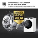 LG F4X7013TWS - Lavadora de carga frontal, 13 kg, 1400 rpm, Blanco - Imagen 4