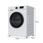 VOK EVW-8BAWL2412 - Lavadora de carga frontal, 8 kg, 1200 rpm, Blanco - Imagen 3