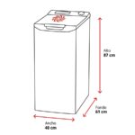 OK OWM 6213 C - Lavadora de carga superior, 6 kg, 1200 rpm, Blanco - Imagen 2