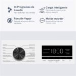VOK EVW-10BAW12PR - Lavadora de carga frontal, 10 kg, 1200 rpm, Blanco - Imagen 6