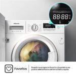 Hisense WF3M841BWIES - Lavadora integrable, 8 kg, 1400 rpm, Sin panelar - Imagen 11