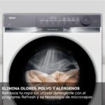 Haier X7 HW100-B14367U-S - Lavadora secadora, 10 kg + 6 kg, 1400 rpm, Blanco - Imagen 8