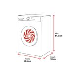 Hisense WD1I1142BBL2 - Lavadora secadora, 11 kg + 7 kg, 1310 rpm, Negro - Imagen 2
