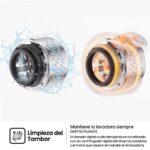Hisense WD1I1142BBL2 - Lavadora secadora, 11 kg + 7 kg, 1310 rpm, Negro - Imagen 8
