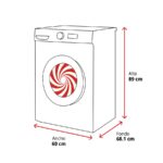 Hoover HDP 4149AMBC/1-S - Lavadora secadora, 14 kg + 9 kg, 1400 rpm, Blanco - Imagen 2