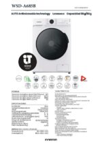 Infiniton WSD-A685B - Lavadora secadora, 8 kg + 6 kg, Blanco - Imagen 8