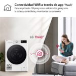 LG F4DR5509A1W - Lavadora secadora, 9 kg + 6 kg, 1400 rpm, Blanco - Imagen 8