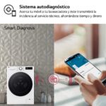 LG F4DR6009A1W - Lavadora secadora, 9 kg + 6 kg, 1400 rpm, Blanco - Imagen 9