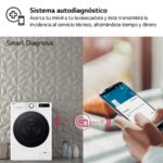 LG F4DR6010A1W - Lavadora secadora, 10 kg + 6 kg, 1400 rpm, Blanco - Imagen 16