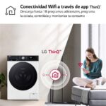 LG F4DR7510AGW - Lavadora secadora, 10 kg + 6 kg, Blanco - Imagen 10