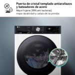 LG F4DR7511AGW - Lavadora secadora, 11 kg + 6 kg, 1400 rpm, Blanco - Imagen 7