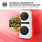 LG WT1210WWF - Lavadora secadora, 12 kg + 10 kg, Blanco - Imagen 3